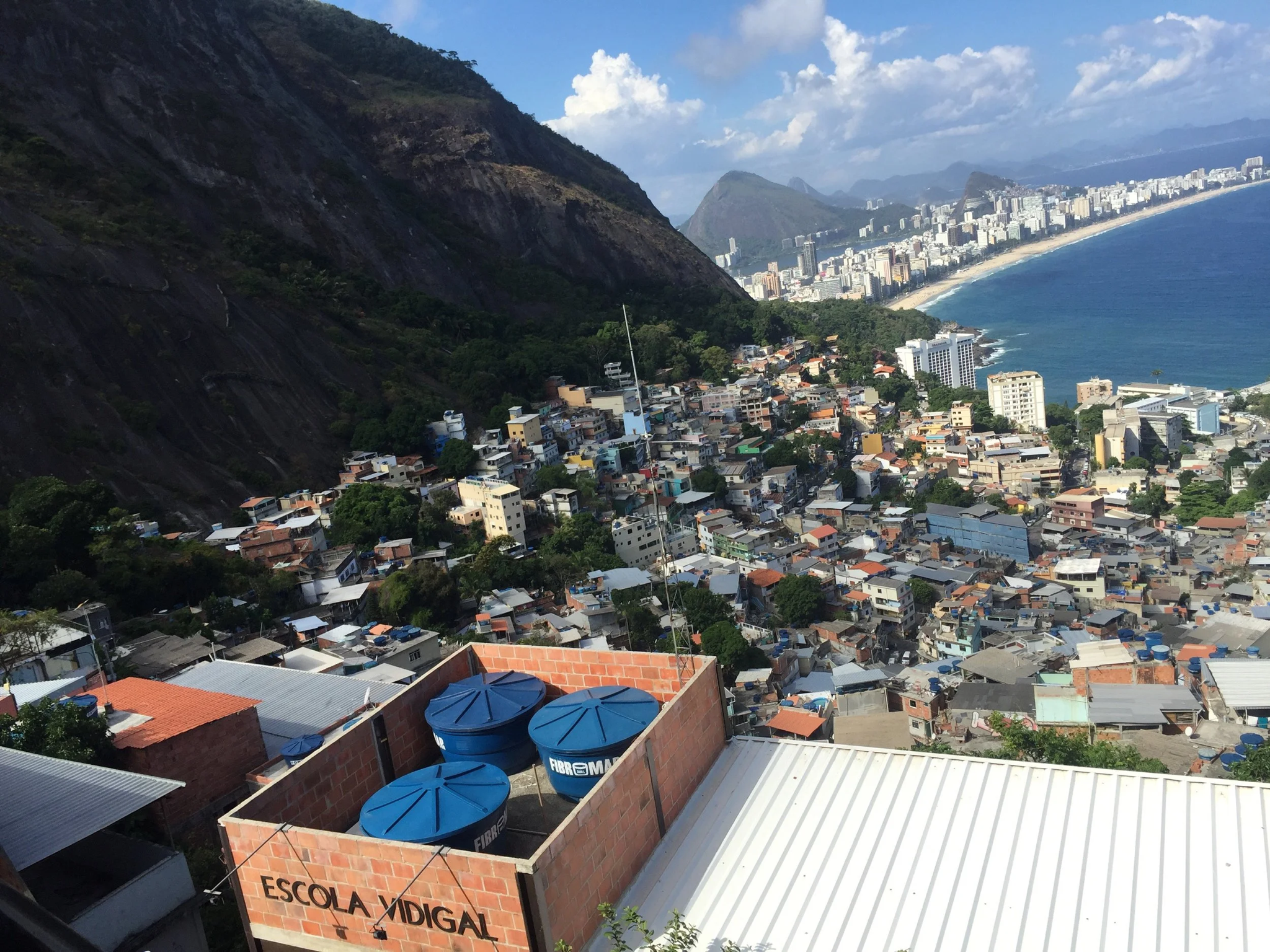 Escola Vidigal overlooking Rio de Janeiro